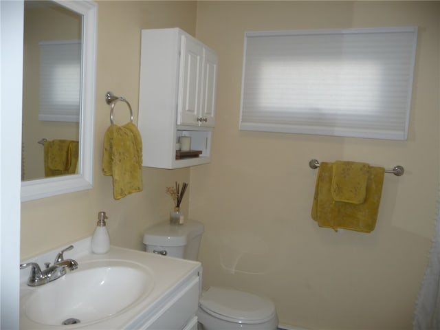 bathroom with toilet and sink