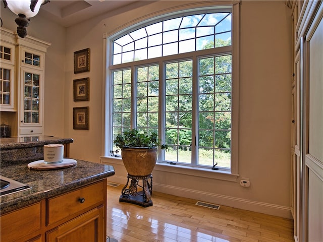 bathroom featuring wood-type flooring