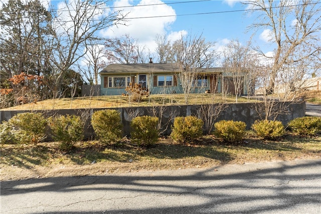 view of front of home