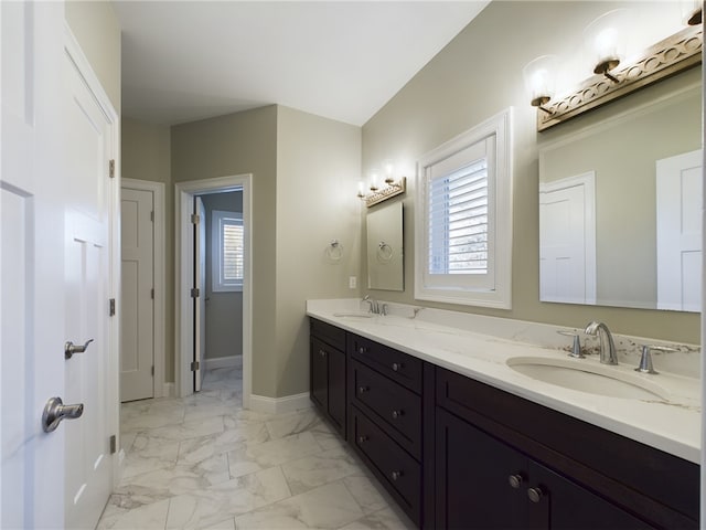 bathroom with vanity