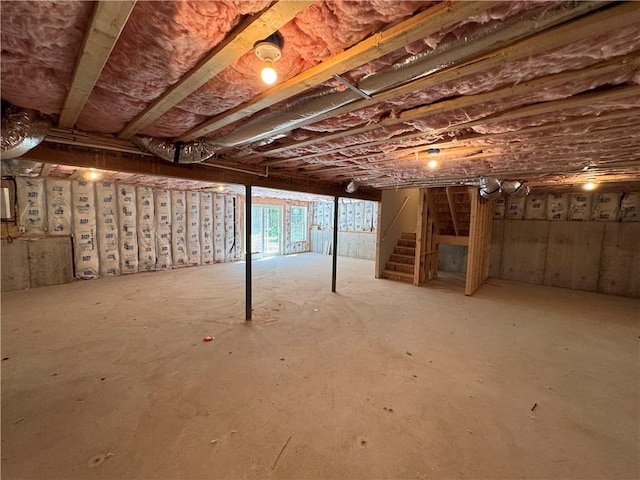 view of basement