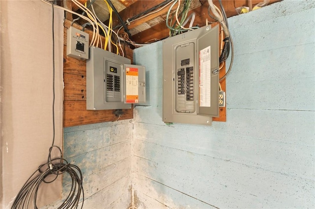 utility room with electric panel