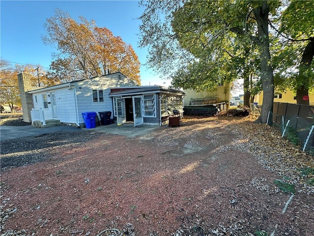 view of rear view of property