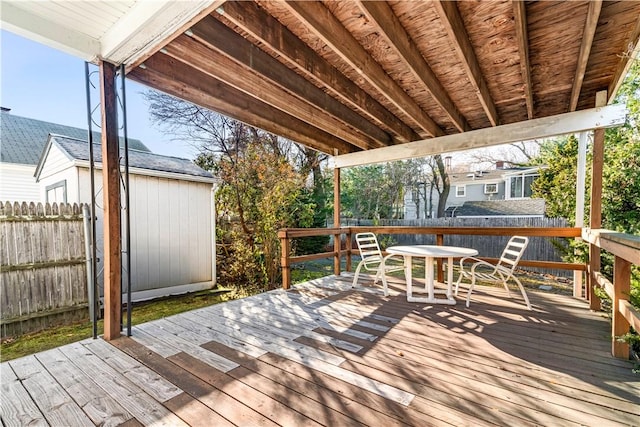 view of wooden terrace