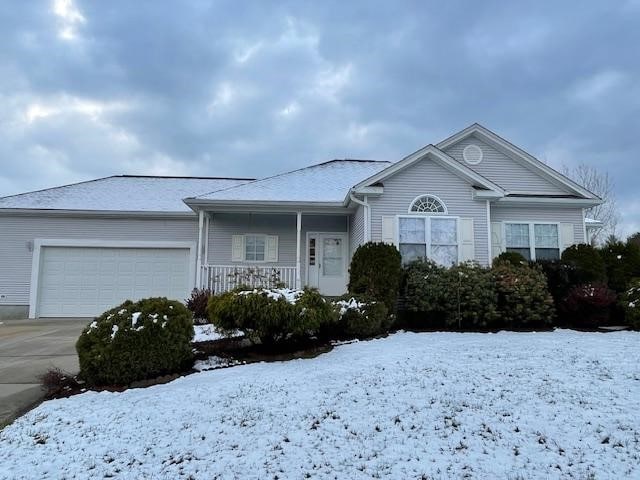 560 Seven Mile Rd, Scituate, RI 02831 - ranch-style home featuring a porch and a garage