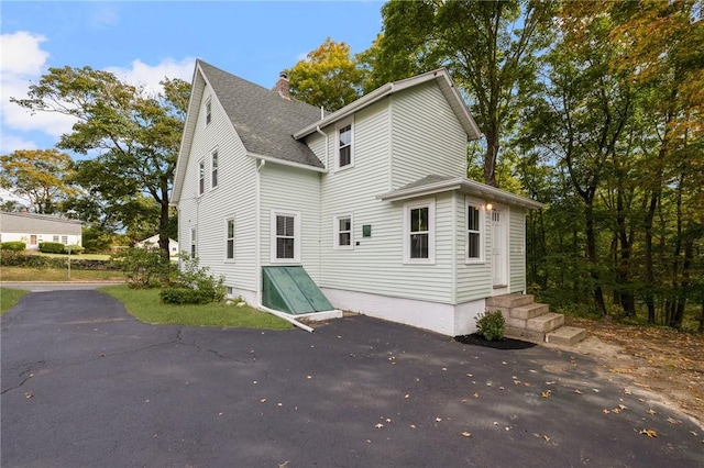 view of back of property