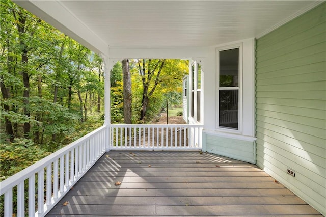 view of wooden terrace