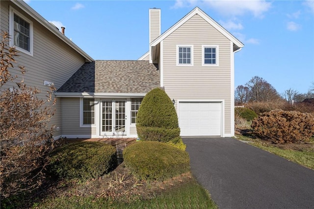 view of front of house featuring a garage