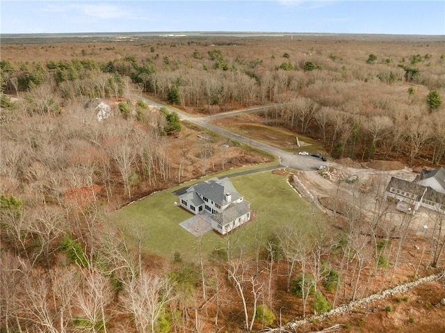 drone / aerial view featuring a rural view