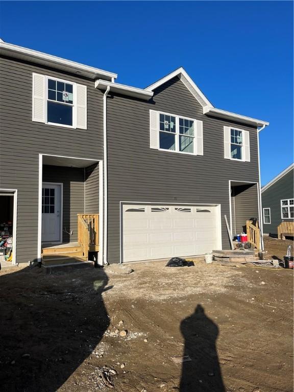 exterior space featuring a garage