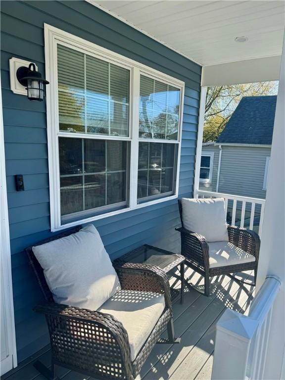 balcony with covered porch