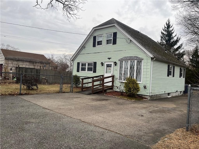 view of front of home