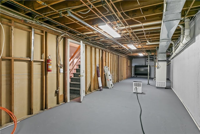 view of basement