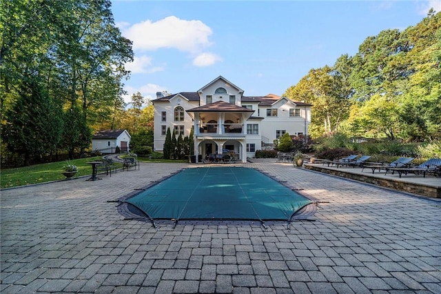 view of pool with a patio