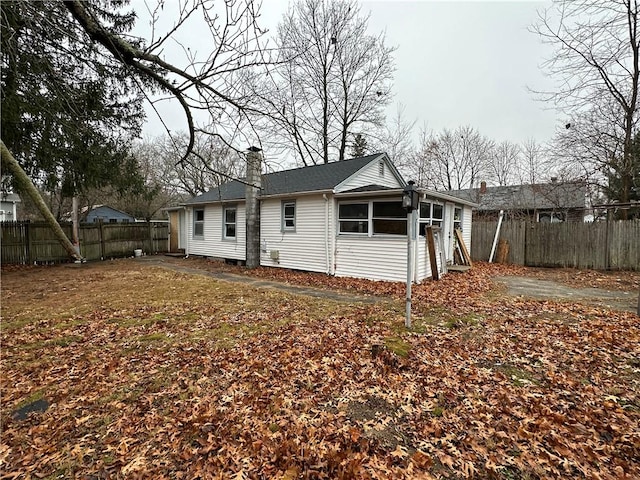 view of back of property