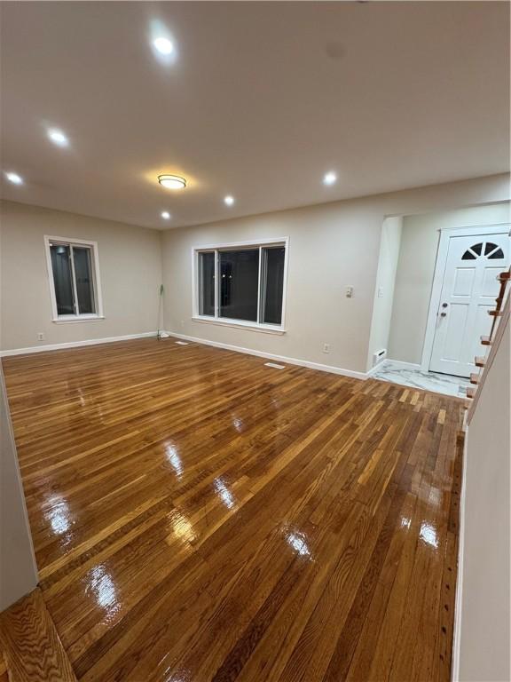 interior space featuring hardwood / wood-style flooring