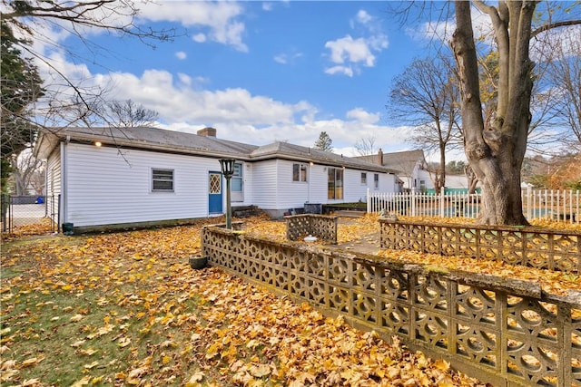 view of rear view of property