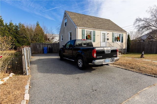 view of front of home