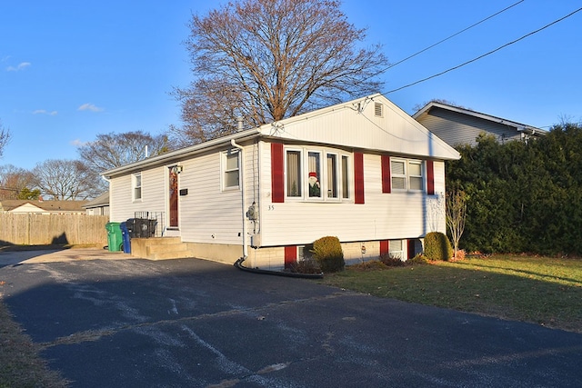 view of side of property