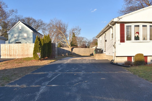 view of road