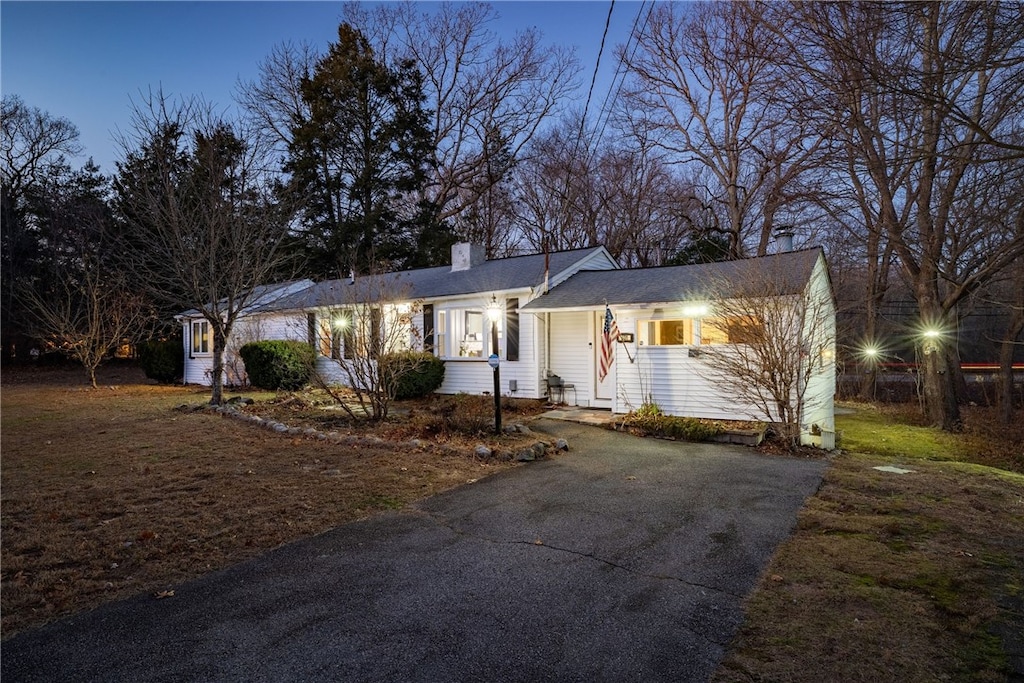 view of ranch-style home