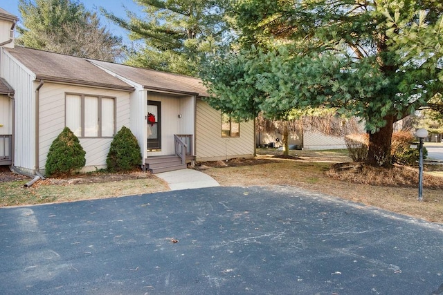 view of front of home