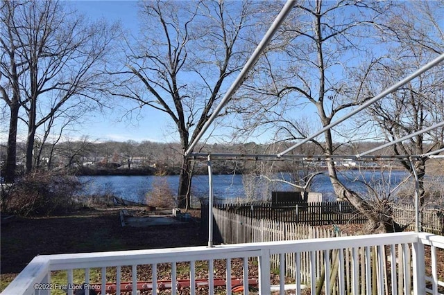 view of water feature