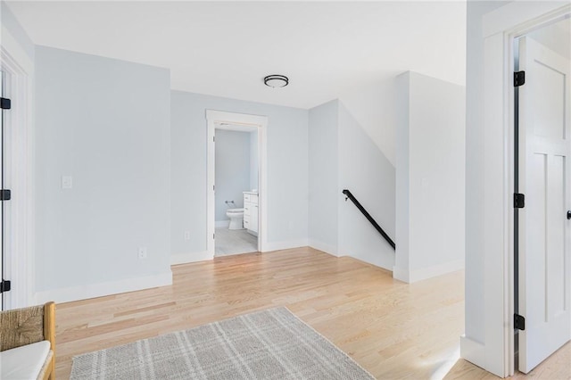 interior space featuring light hardwood / wood-style floors