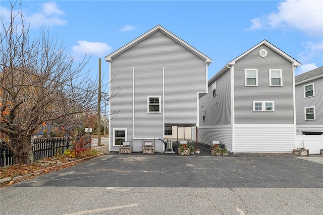 view of rear view of property