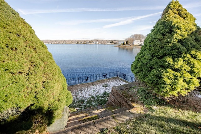 view of water feature