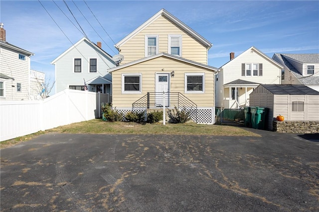 view of front of home