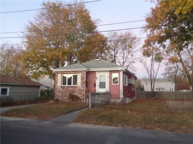 view of bungalow