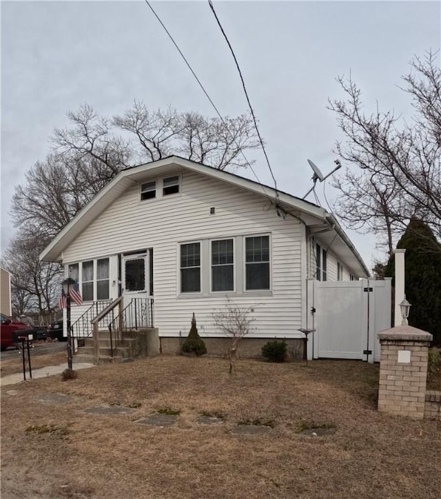 view of bungalow