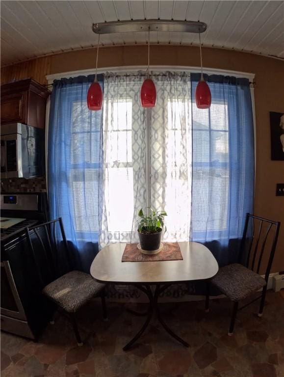 view of dining room