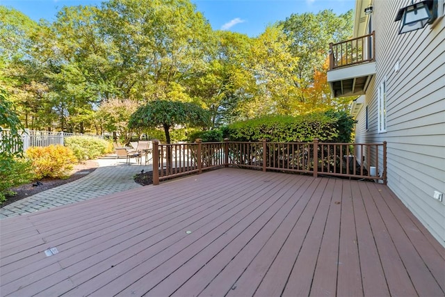 deck with a patio area