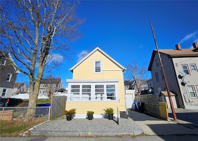 view of front of home