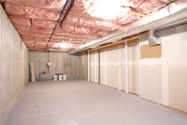 view of basement