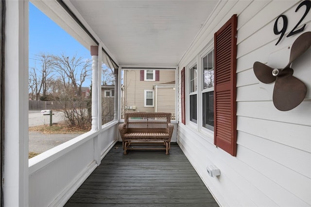 view of sunroom / solarium