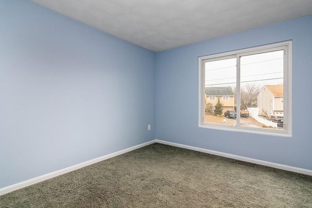 spare room featuring carpet floors