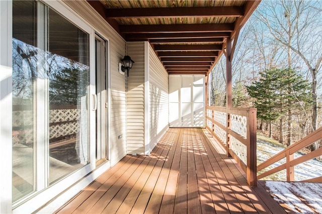 view of wooden terrace