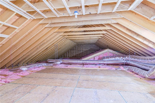 view of attic