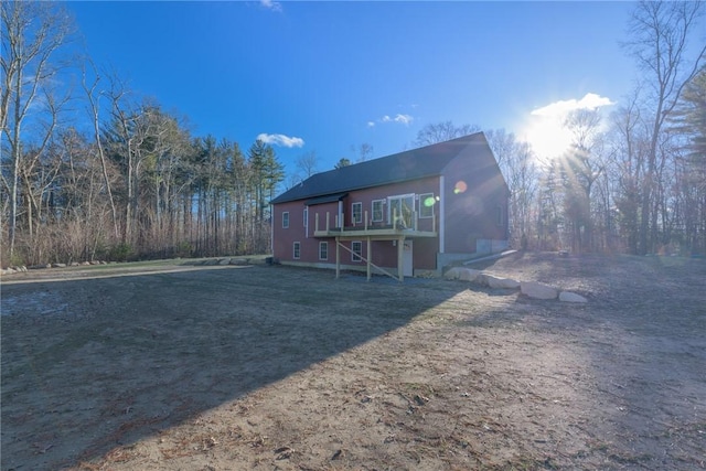 view of rear view of property