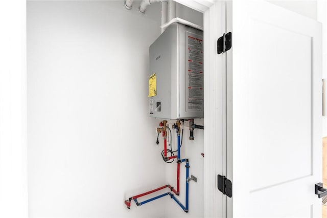 utilities featuring tankless water heater