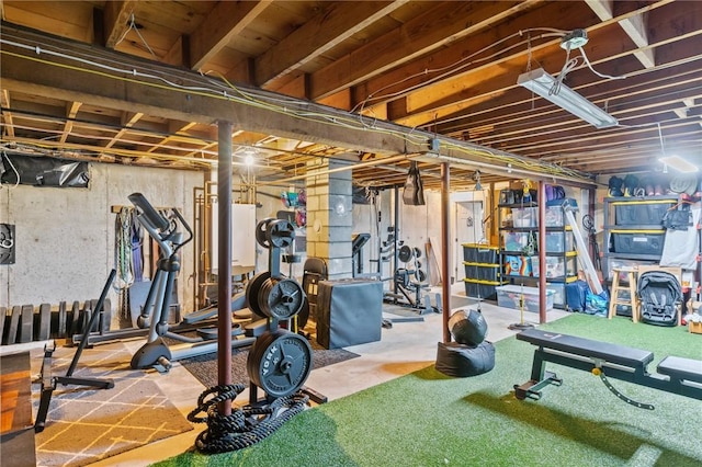 view of workout room