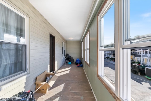 view of sunroom