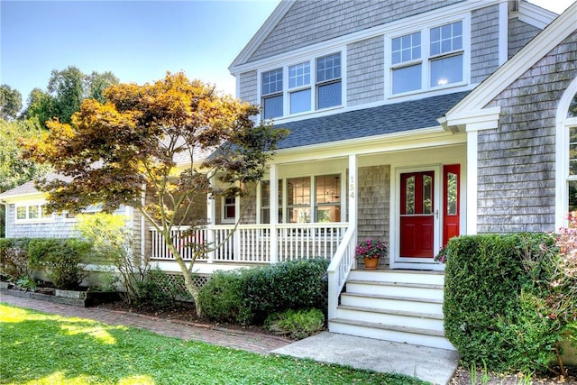 view of front facade with a porch