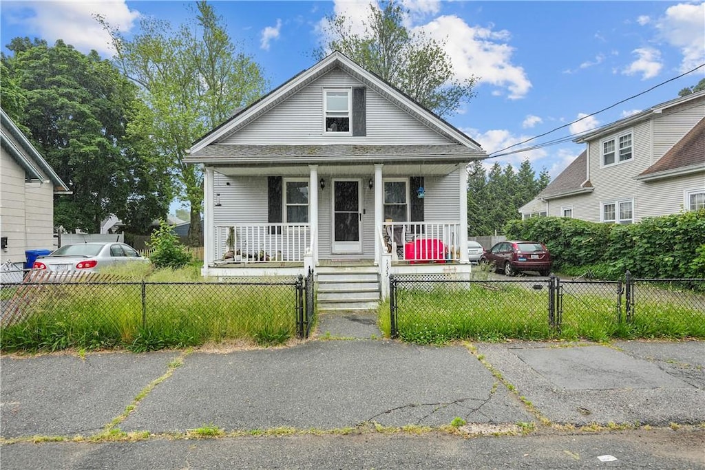 bungalow-style home featuring a porch