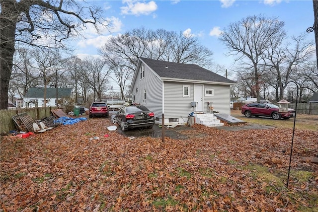 view of back of property