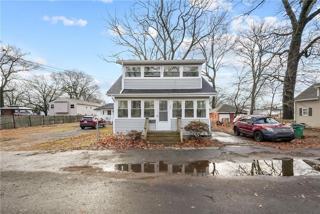 view of front of home