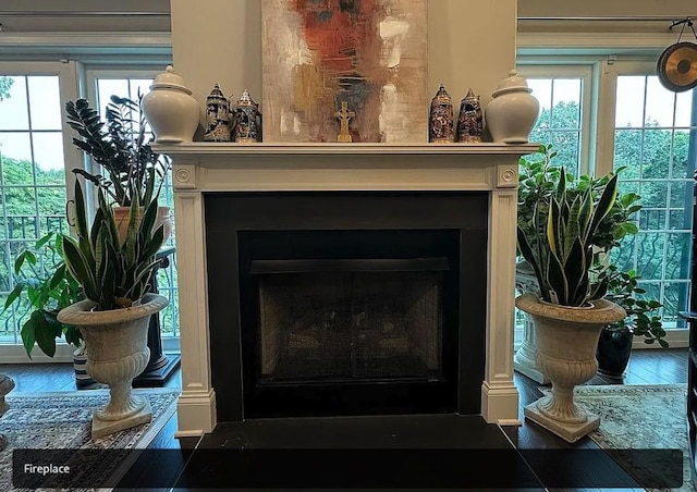 room details featuring hardwood / wood-style floors